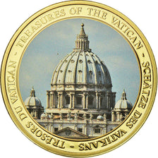 Vatican, Medal, La Coupole Basilique Saint-Pierre, 2007, MS(65-70), Copper Gilt
