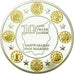 France, Medal, 10 Ans de l'Euro, Saint-Marin, 2012, MS(65-70), Copper Plated