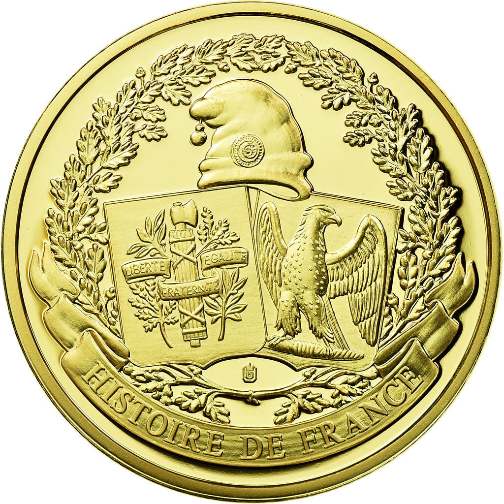 France, Medal, L'Arc de Triomphe, History, MS(65-70), Copper Gilt