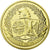 Francia, medalla, L'Arc de Triomphe, History, SC+, Copper Gilt