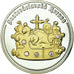 Cecoslovacchia, medaglia, La Couronne Royale, History, FDC, Copper Plated Silver