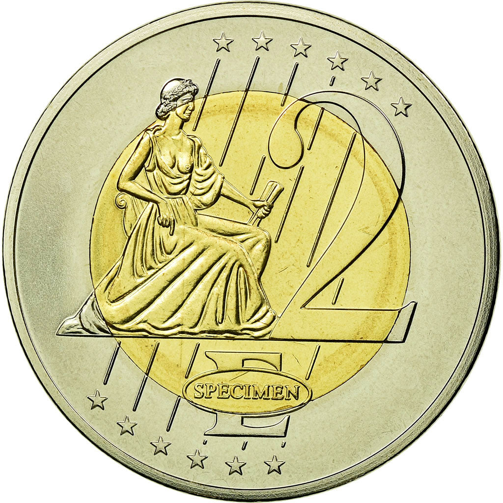 Vatican, Medal, 2 E, Essai-Trial Jean Paul II, 2002, MS(65-70), Bi-Metallic
