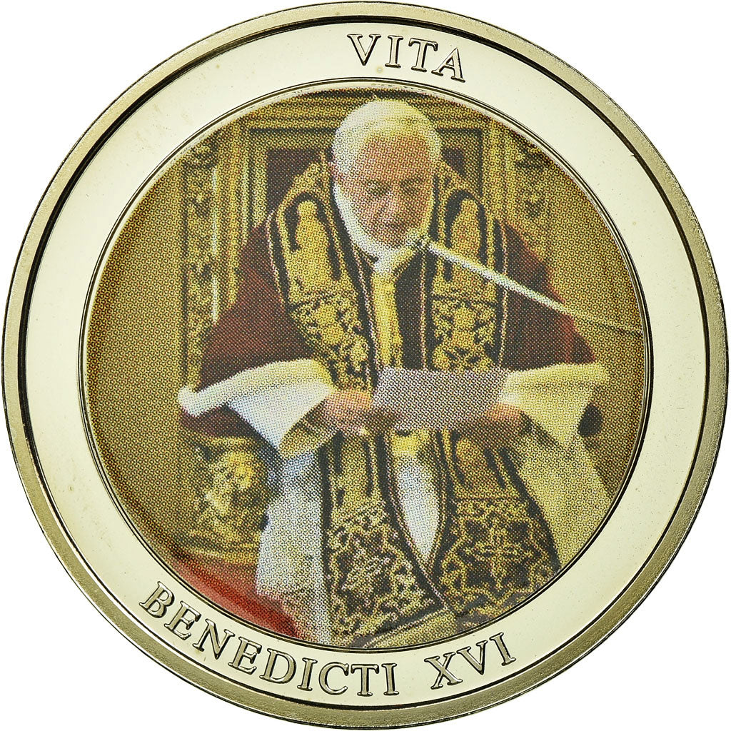 Vatican, Medal, Discours d'Adieu de Benoit XVI, 2013, MS(65-70), Maillechort