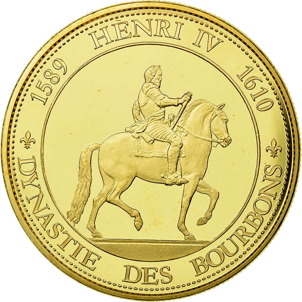 Frankreich, Medaille, Les rois de France, henri IV, History, STGL, Copper Gilt