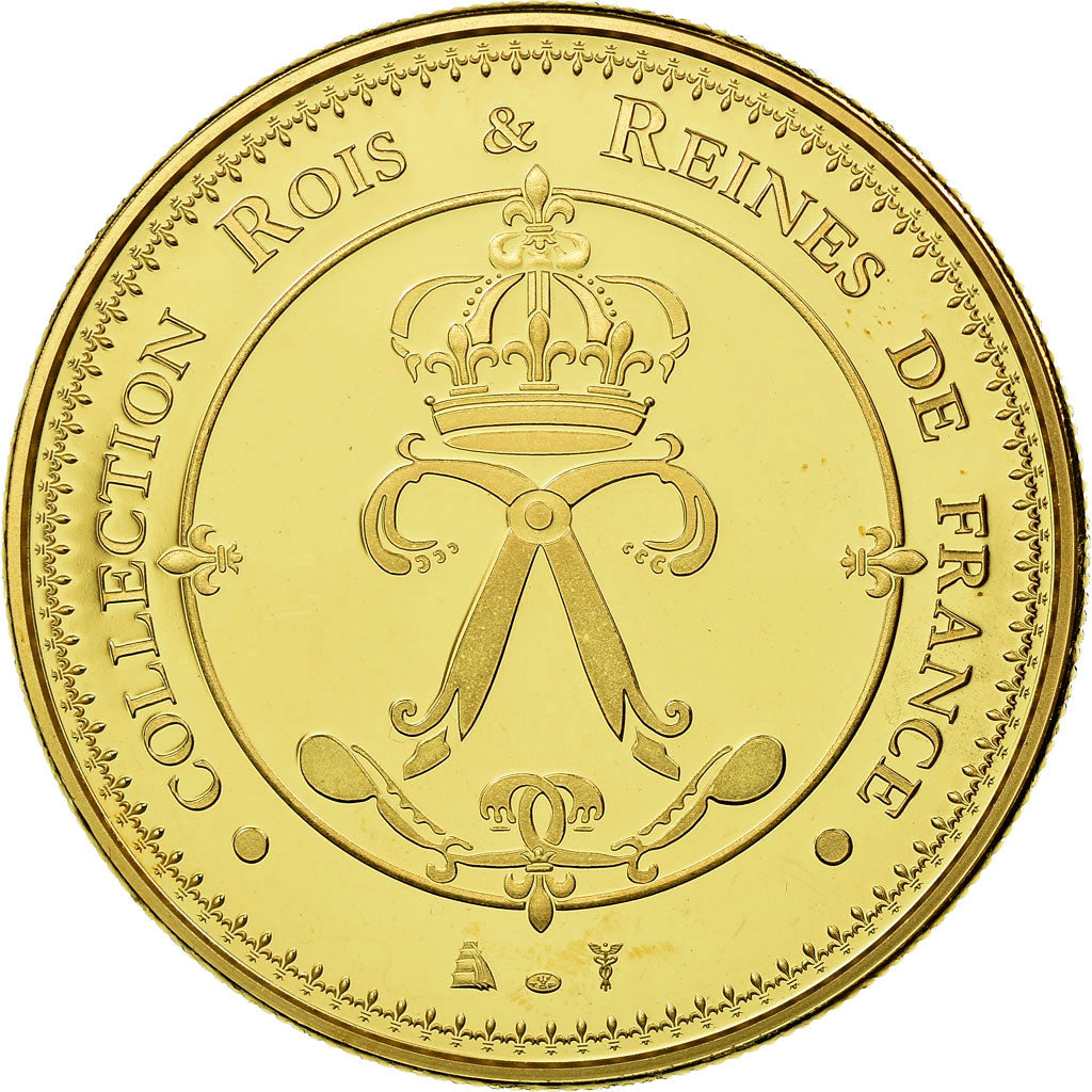 Francia, medalla, Les Rois de France, Charles V, History, FDC, Copper Gilt