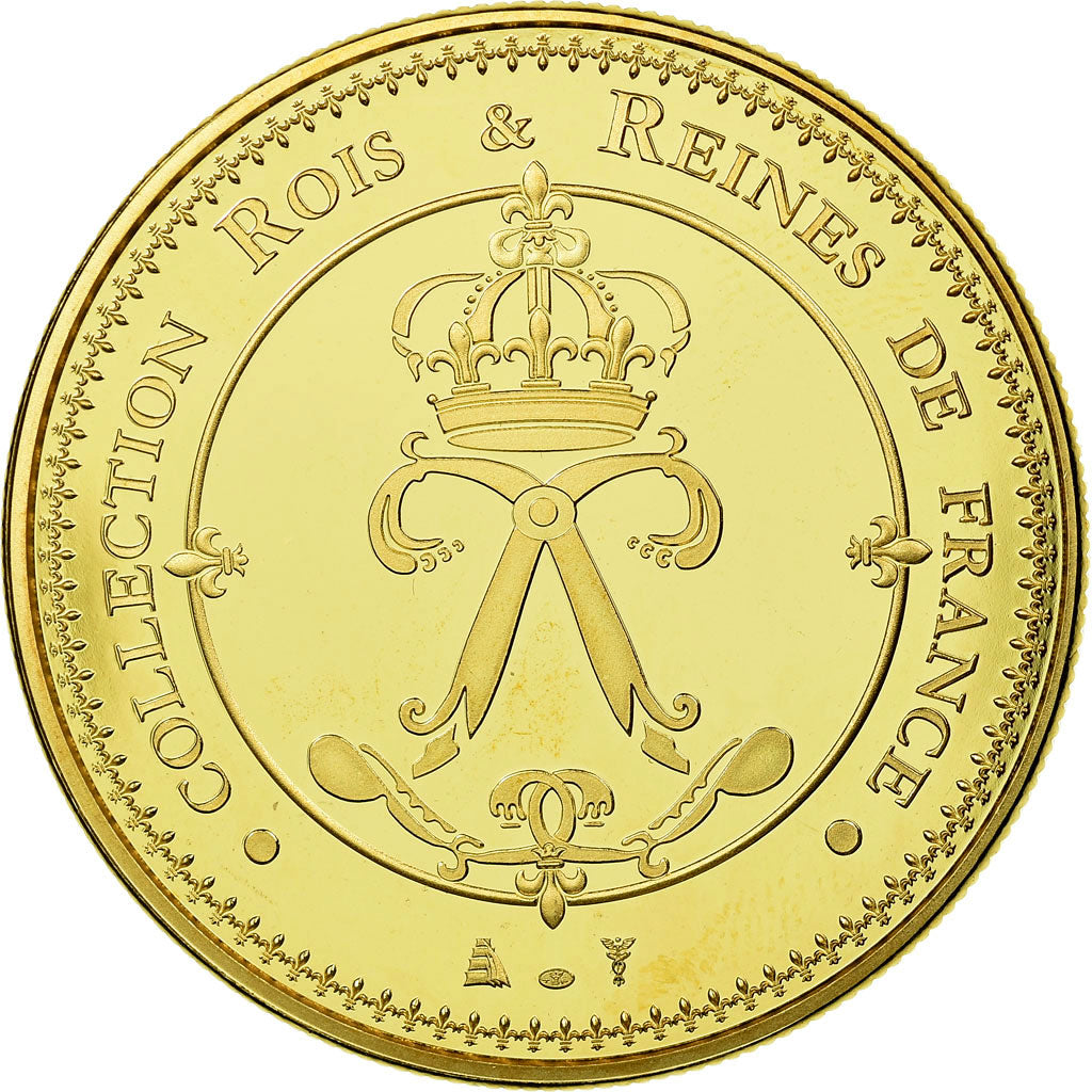 Francia, medaglia, Les rois de France, Louis XVI, History, FDC, Rame dorato