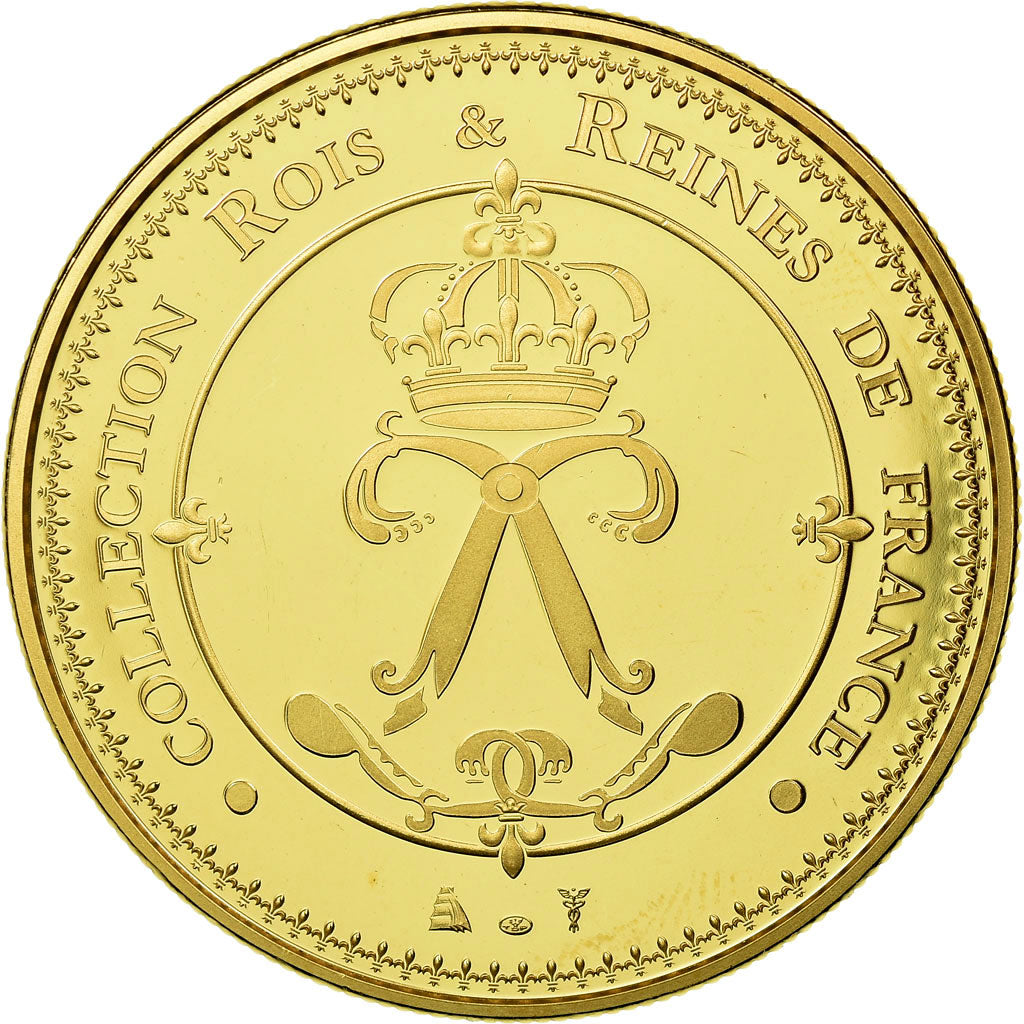 France, Medal, Les Rois de France, Clotaire I, History, MS(65-70), Copper Gilt