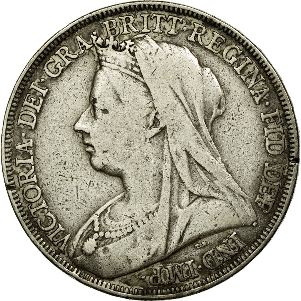 Coin, Great Britain, Victoria, Crown, 1895, VF(30-35), Silver