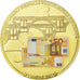Francia, medalla, La Monnaie Européenne, Billet de 50 Euro, 2002, FDC, Copper