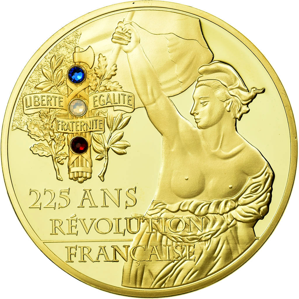 Francia, medalla, 225 Ans de la Révolution Française, Prise de la Bastille