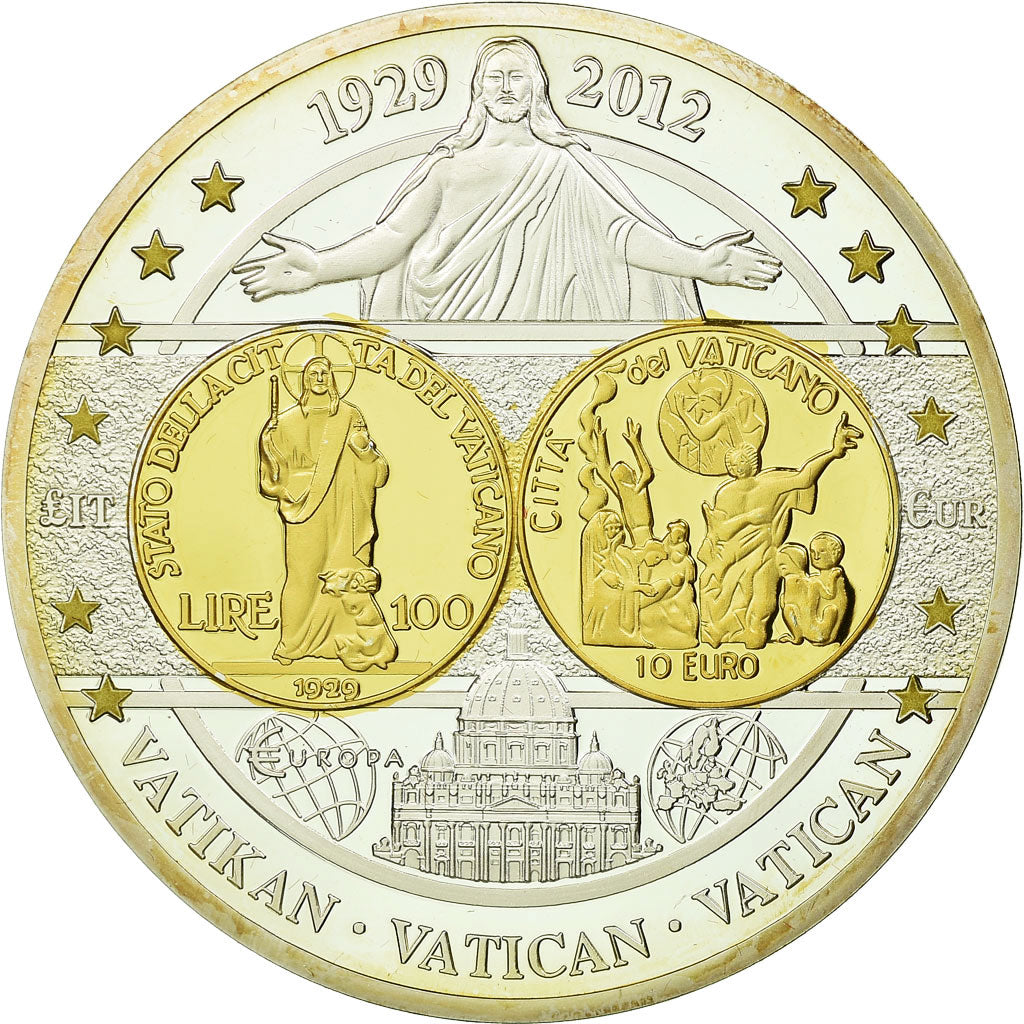 Vatican, Medal, Pièces Commémoratives d'Europe, 2012, MS(65-70), Copper Plated