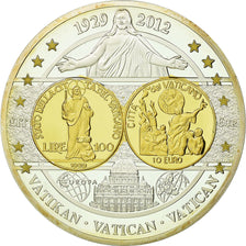 Vatican, Medal, Pièces Commémoratives d'Europe, 2012, MS(65-70), Copper Plated