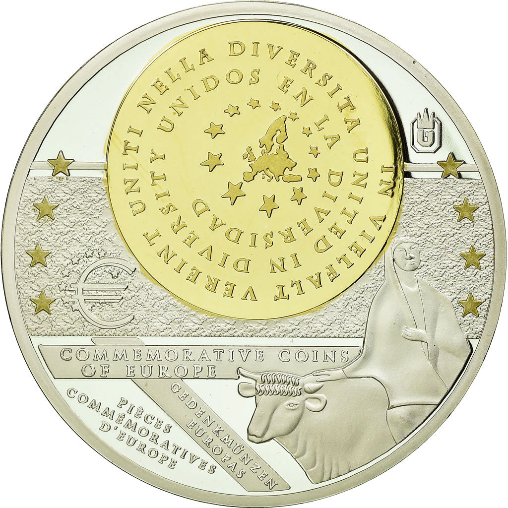 Italy, Medal, Pièces Commémoratives d'Europe, 2012, MS(65-70), Copper Plated