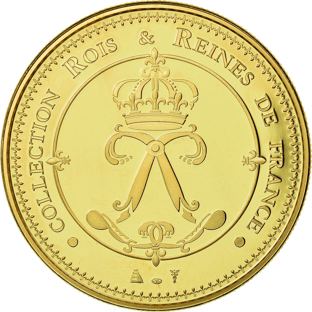 France, Medal, Anne d'Autriche, History, MS(65-70), Copper Gilt