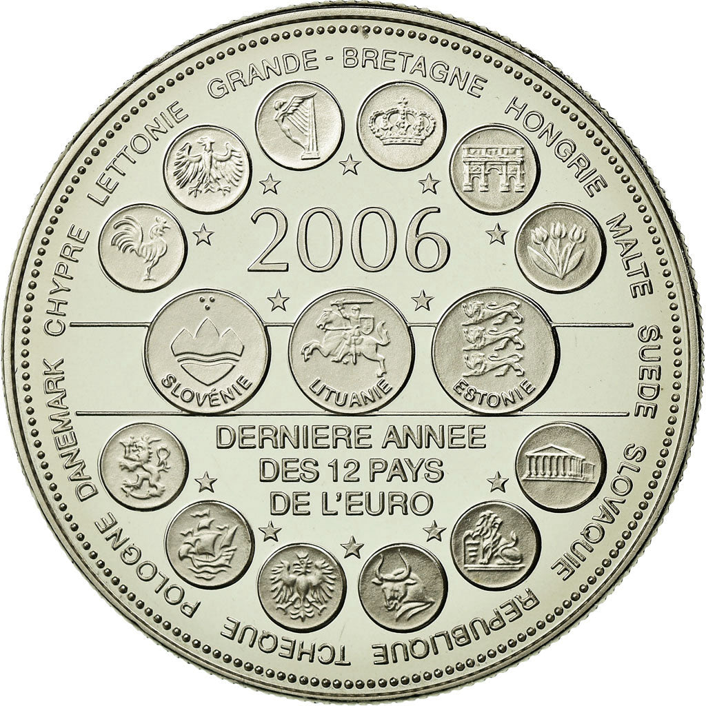 France, Médaille, L'Europe des XXV, Dernière Année des 12 Pays de l'Euro