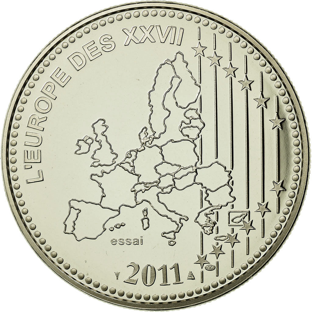 France, Medal, L'Europe des XXVII, Bienvenue à l'Estonie, 2011, MS(65-70)