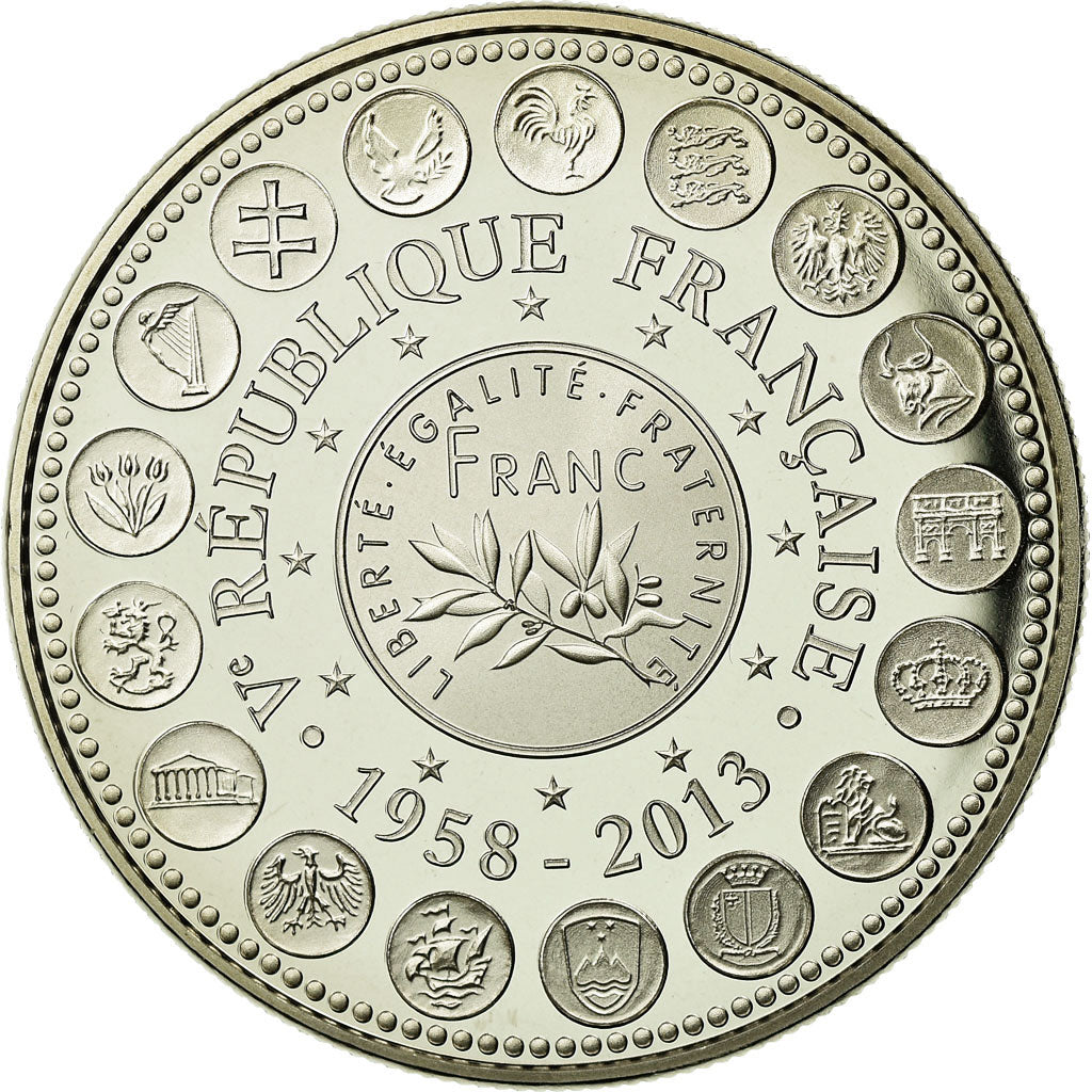 France, Medal, L'Europe des XXVII, Veme République, 2013, MS(65-70)
