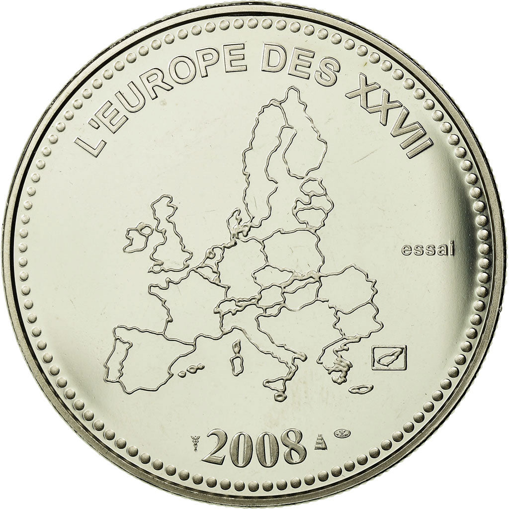 France, Medal, L'Europe des XXVII, Veme République, 2008, MS(65-70)