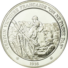 France, Medal, Verdun , On ne passe pas, MS(65-70), Silver