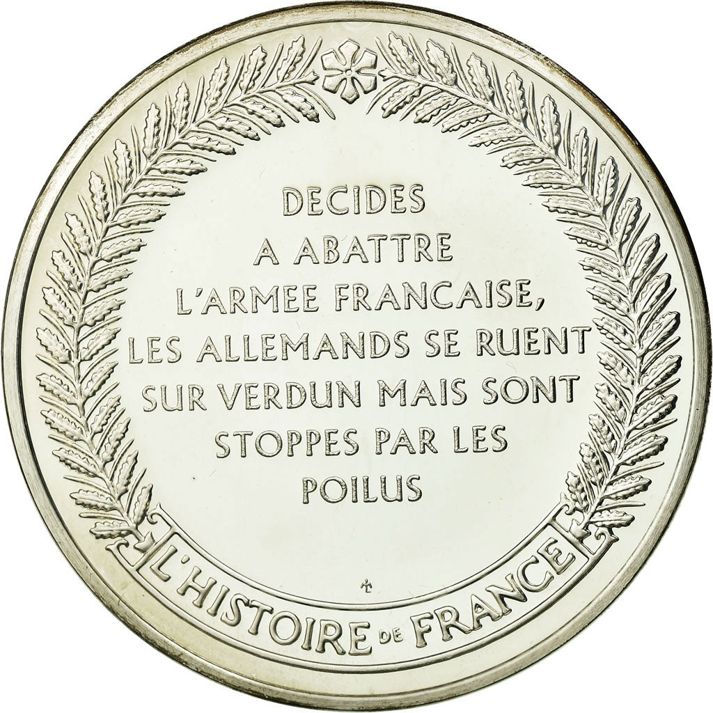 France, Medal, Verdun , On ne passe pas, MS(65-70), Silver