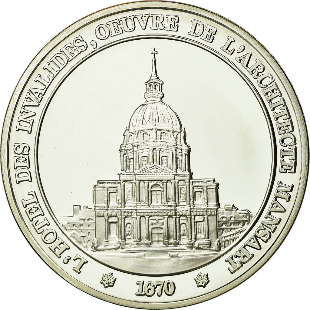 France, Medal, L'Hôtel des Invalides, Paris, History, MS(65-70), Silver