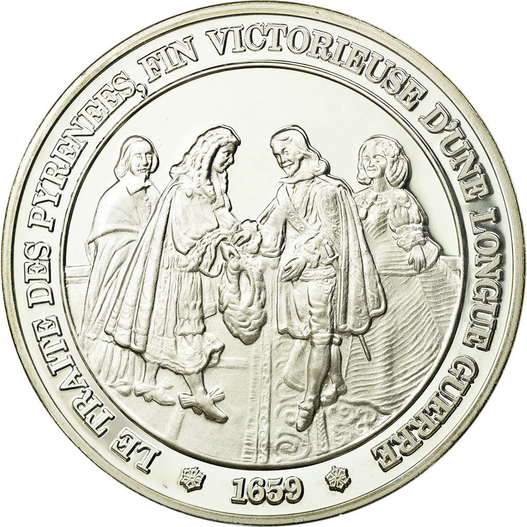 France, Médaille, Louis XIV, Traité des Pyrénées, History, FDC, Argent
