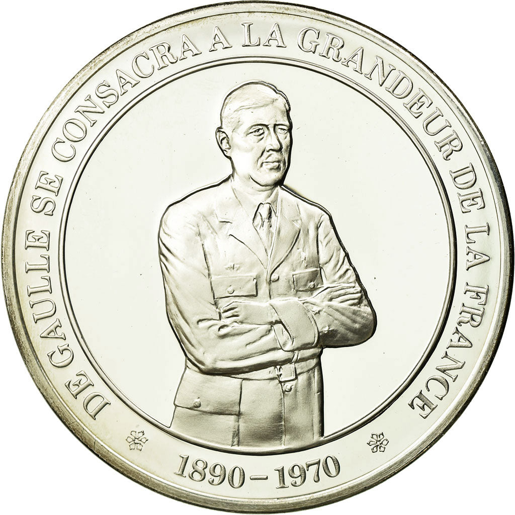 France, Medal, Charles De Gaulle, History, MS(65-70), Silver