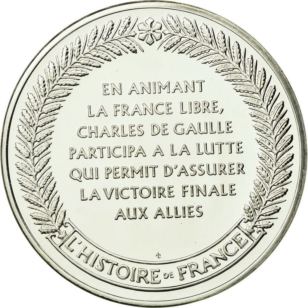 France, Medal, Charles De Gaulle, History, MS(65-70), Silver