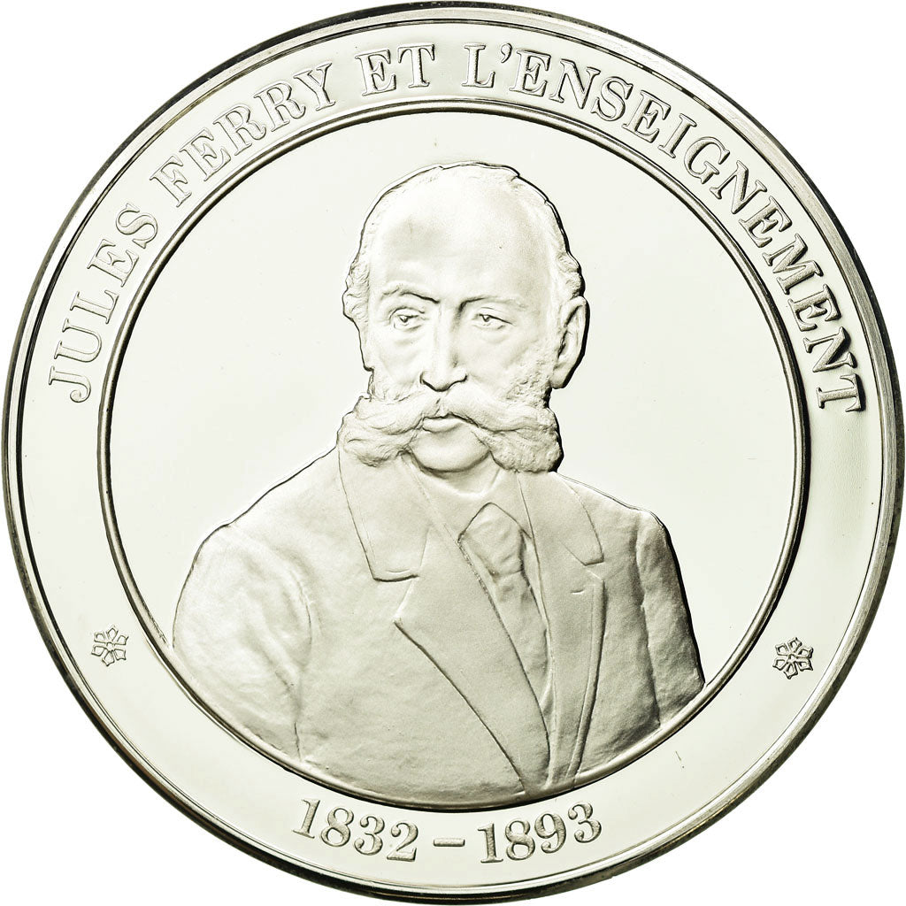 France, Medal, Jules Ferry et l'Enseignement, History, MS(65-70), Silver