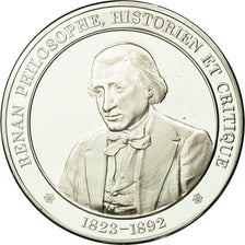 France, Medal, Philosophie, Renan, History, MS(65-70), Silver