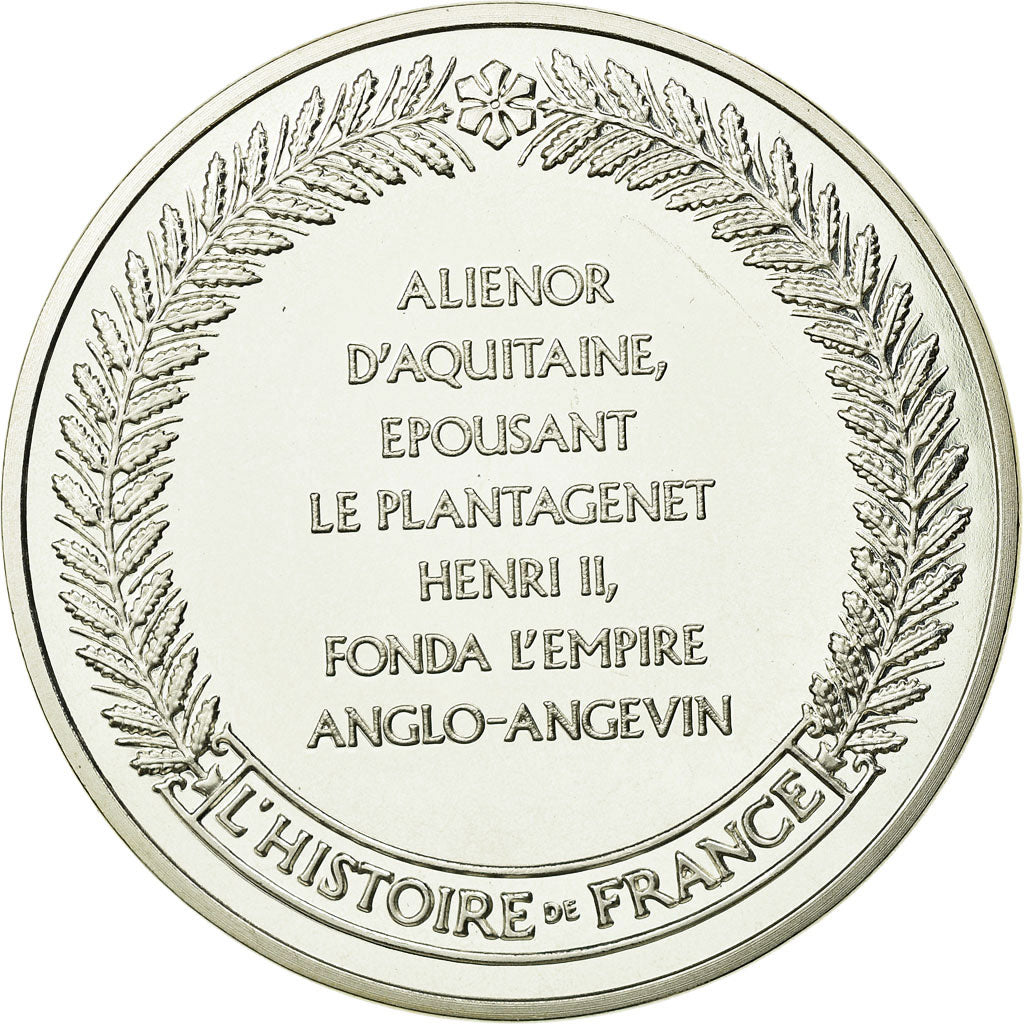 France, Medal, Aliénor d'Aquitaine, History, MS(65-70), Silver