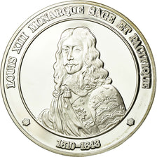 France, Medal, Louis XIII , Le Juste, History, MS(65-70), Silver