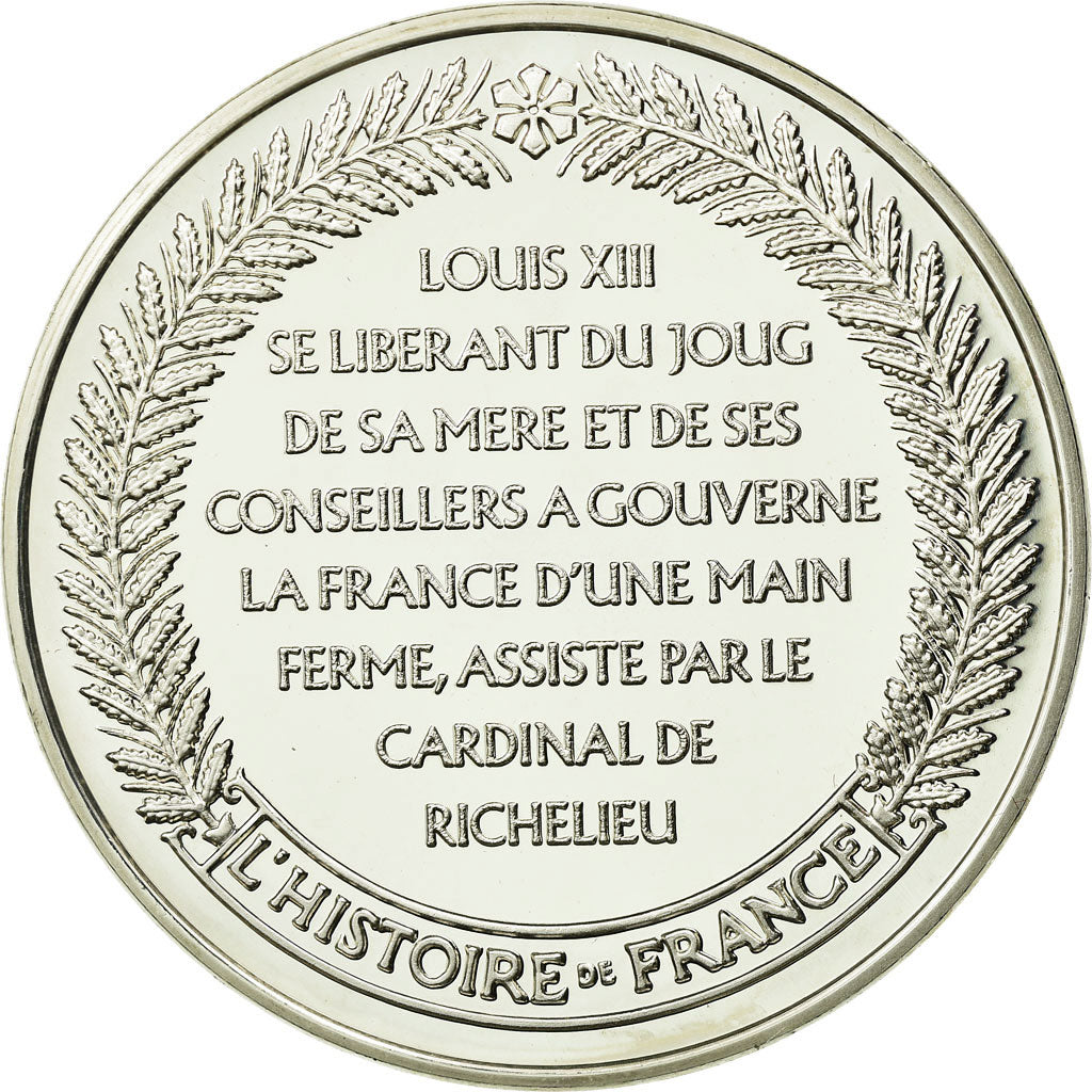France, Medal, Louis XIII , Le Juste, History, MS(65-70), Silver