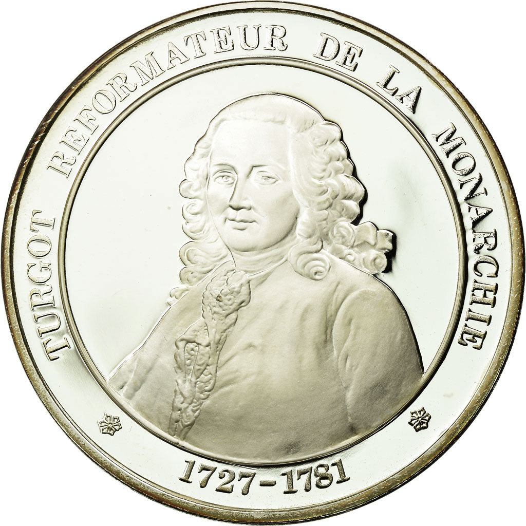 France, Medal, Ministre Turgot, History, MS(65-70), Silver