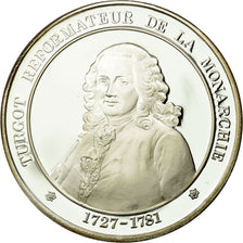 France, Medal, Ministre Turgot, History, MS(65-70), Silver