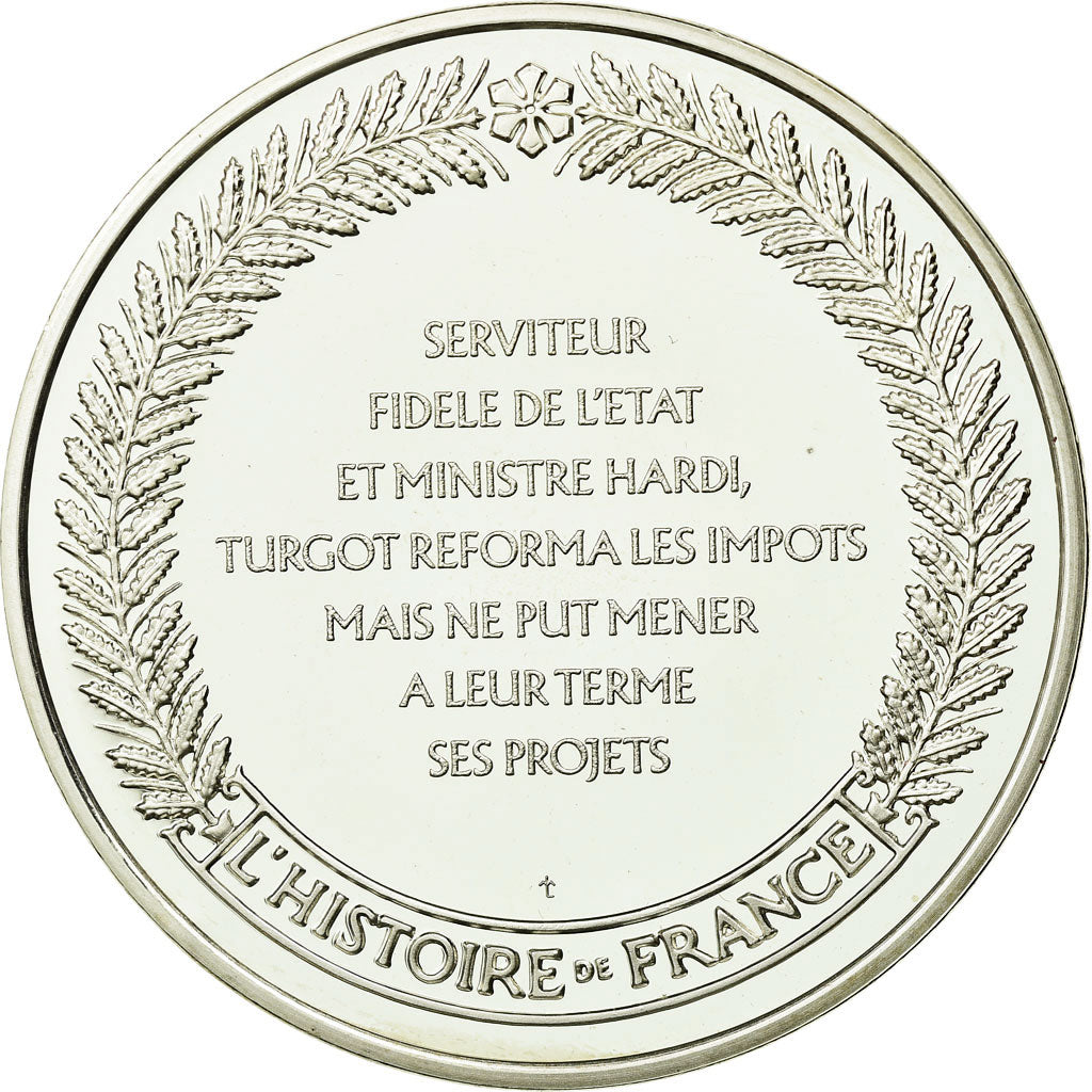 France, Medal, Ministre Turgot, History, MS(65-70), Silver