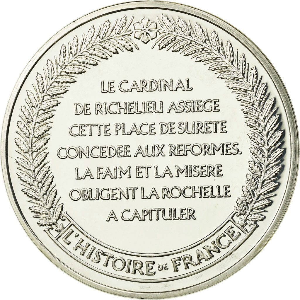 France, Medal, Siège de la Rochelle, History, MS(65-70), Silver
