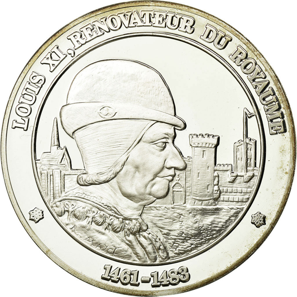 France, Medal, Louis XI, History, MS(65-70), Silver