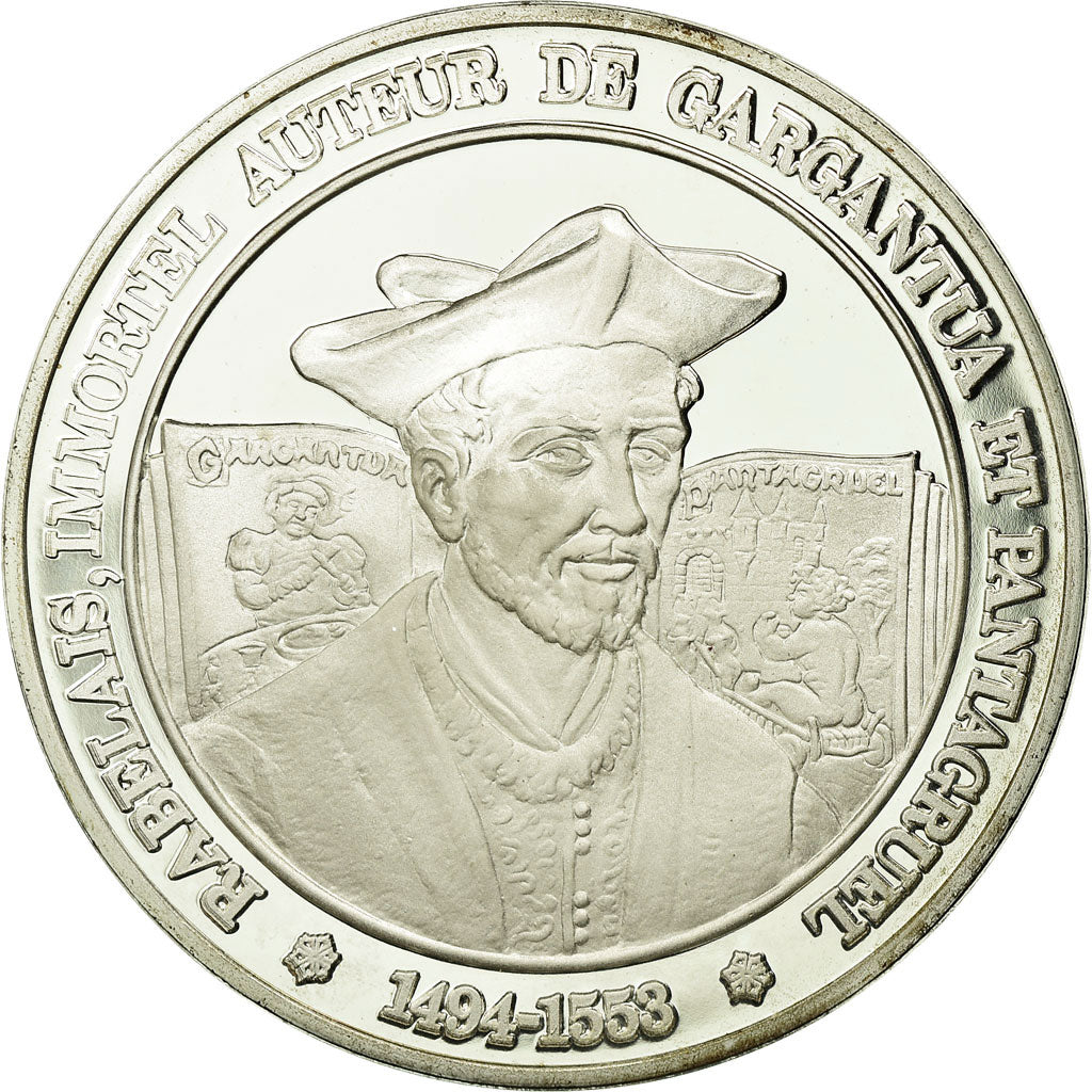 France, Médaille, François Rabelais, History, FDC, Argent