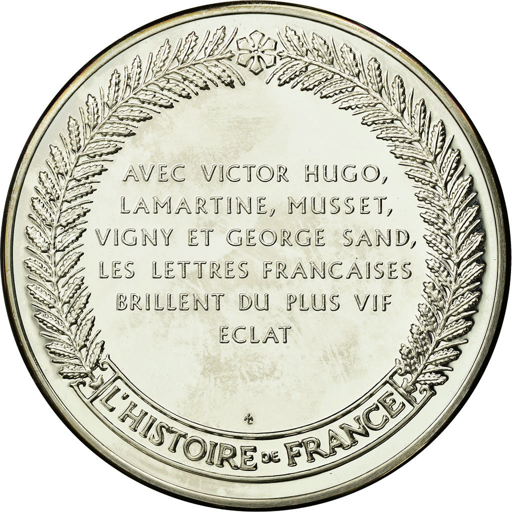 France, Medal, Victor Hugo, History, MS(65-70), Silver