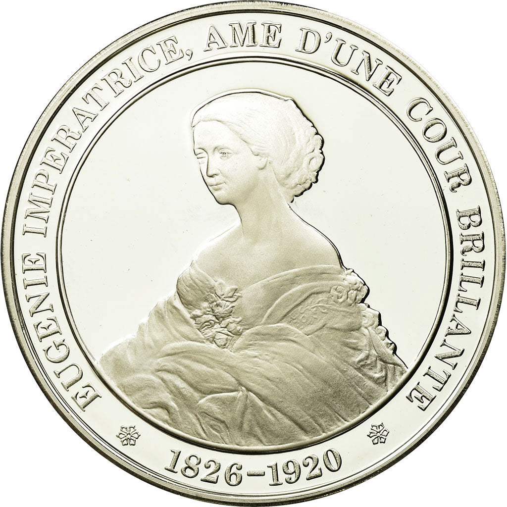France, Medal, Eugénie Impératrice, History, MS(65-70), Silver