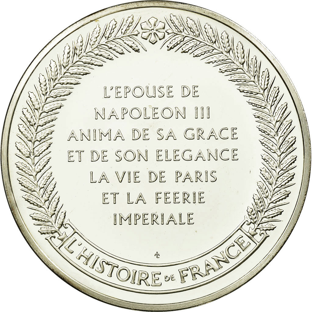 France, Medal, Eugénie Impératrice, History, MS(65-70), Silver