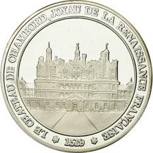 France, Medal, Château de Chambord, Renaissance, History, MS(65-70), Silver