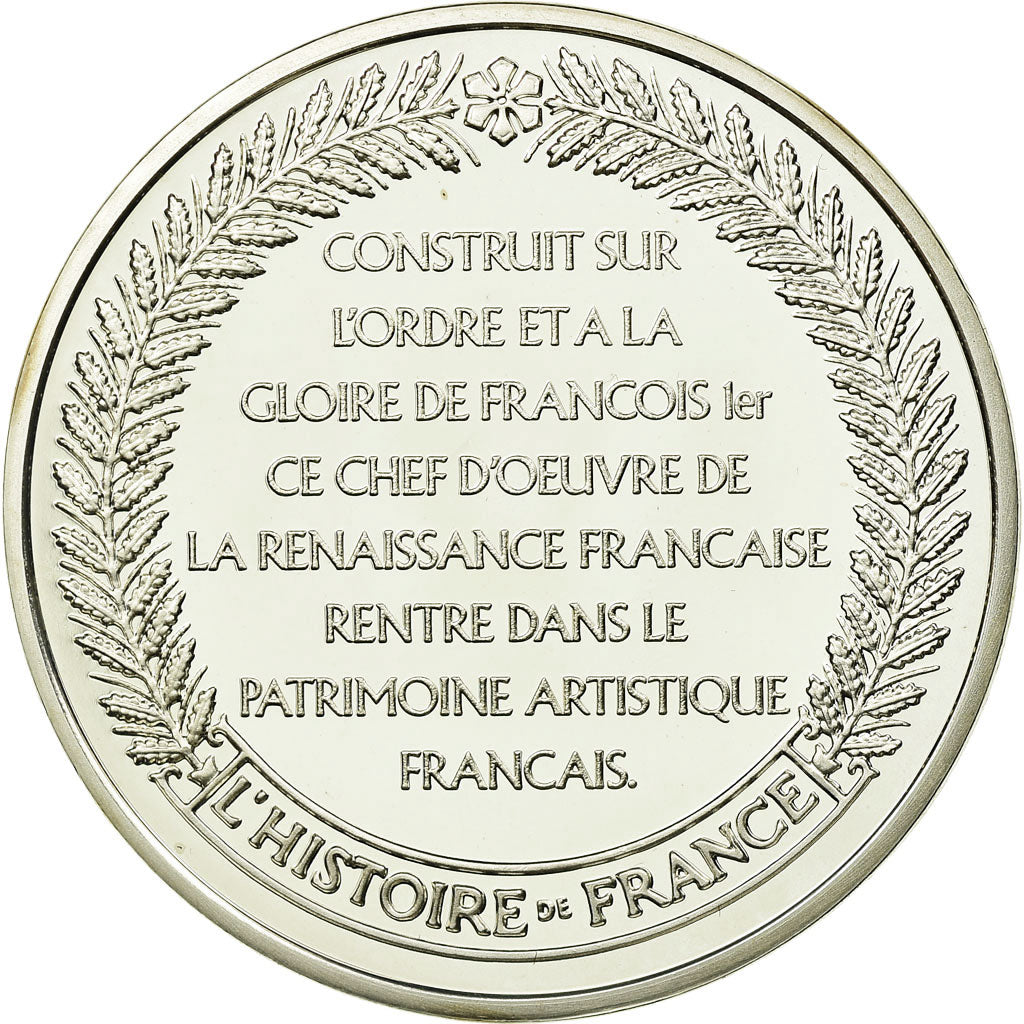 France, Medal, Château de Chambord, Renaissance, History, MS(65-70), Silver
