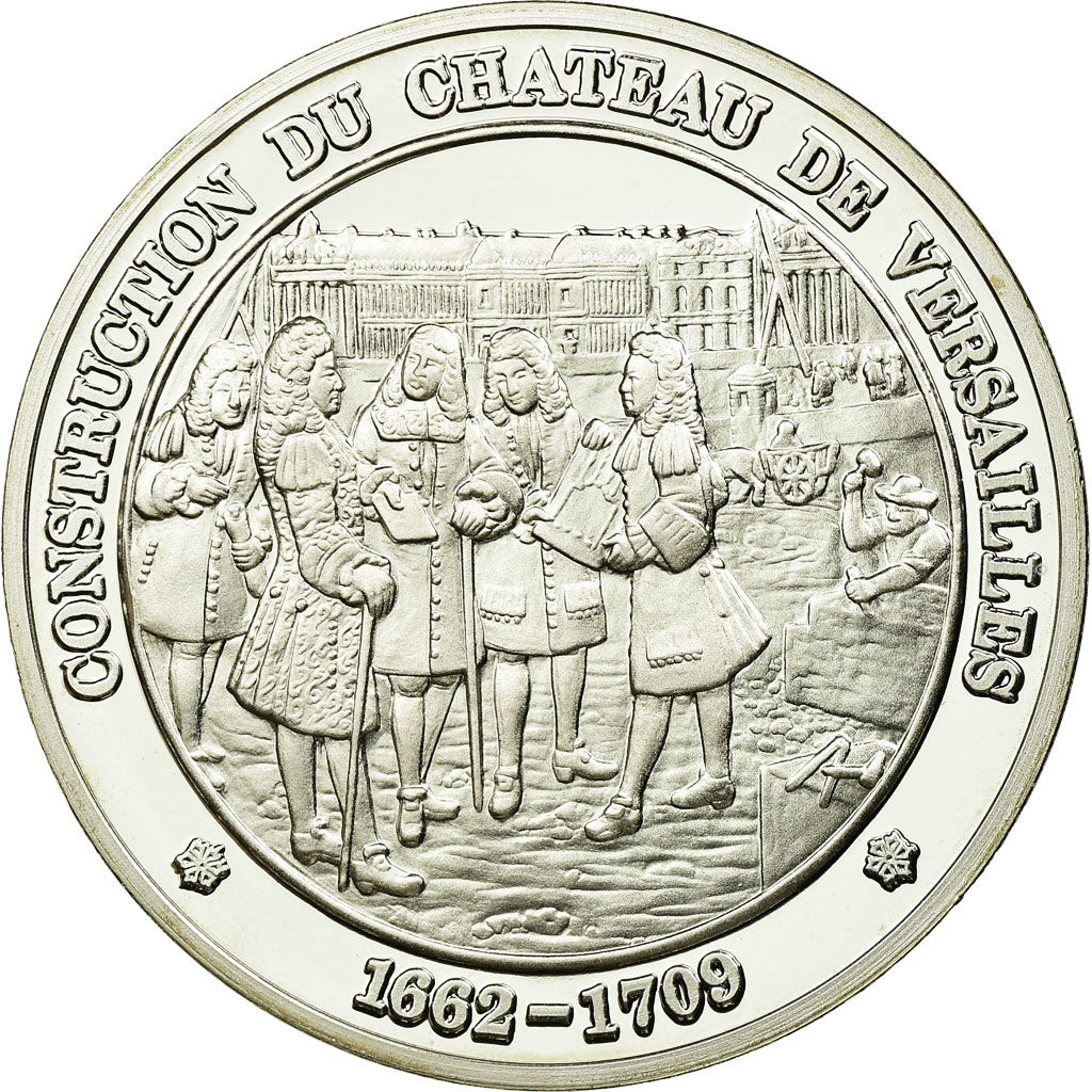 France, Medal, Le Château de Versailles, History, MS(65-70), Silver