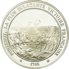 France, Medal, Louis XV, Victoire de Fontenoy, History, MS(65-70), Silver