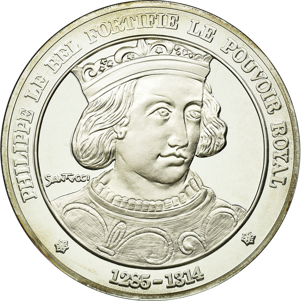 France, Medal, Philippe IV Le Bel, History, MS(65-70), Silver