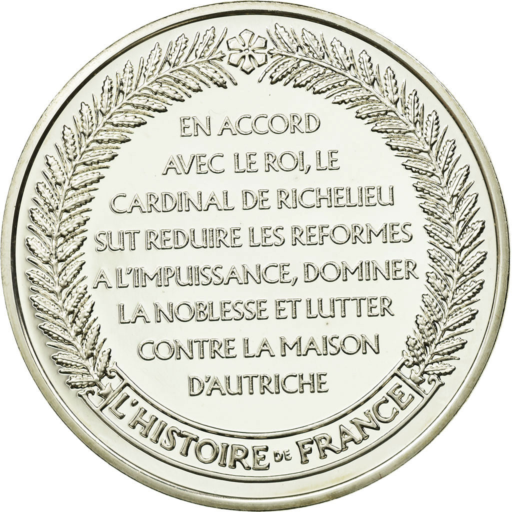 France, Medal, Cardinal de Richelieu, History, MS(65-70), Silver