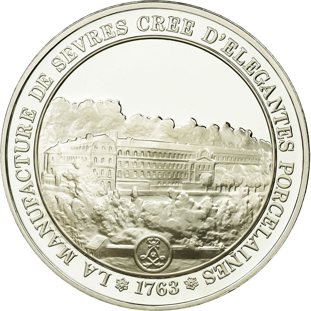 France, Médaille, Louis XV, Manufacture de Sèvres, History, FDC, Argent