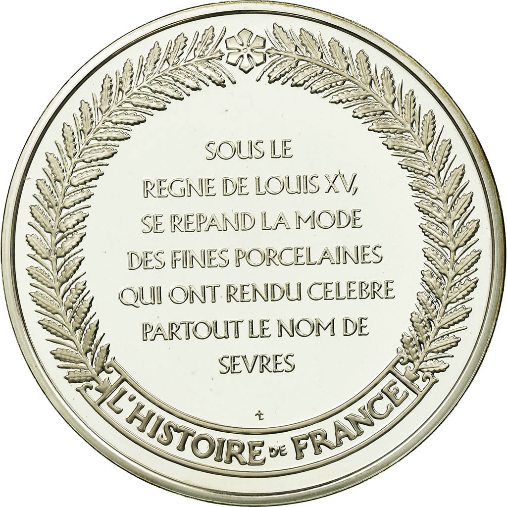 France, Médaille, Louis XV, Manufacture de Sèvres, History, FDC, Argent